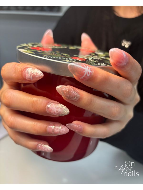 On-her-Nails-bio-gel-length-north-york-for-noel